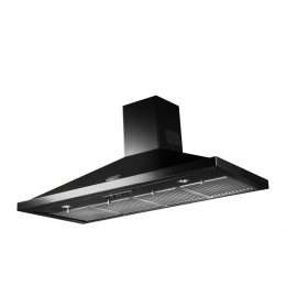 BLACK 110CM CANOPY RANGEHOOD