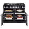 Falcon Nexus SE 110cm Dual Fuel Range Cooker Open Doors With Food