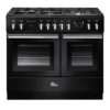 Falcon Professional FX 100cm Dual Fuel Range Cooker Black and Chrome PROPL100FXDFBLCH