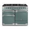 Falcon Elise 110 Dual Fuel in Mineral Green with brushed nickel