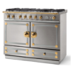 FE1IFEEEF1 CornuFe 110 Range Cooker Brushed Stainless Steel Polished Brass and Stainless Steel 8100108