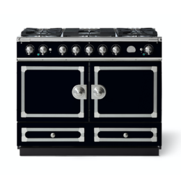 CORNUFÉ 110CM DUAL FUEL RANGE COOKER - SHINY BLACK