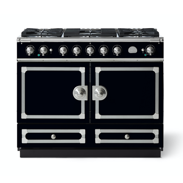FE1MNEEEF1 CornuFe 110 Range Cooker Shiny Black Brushed Nickel and Stainless Steel 8100107