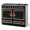 FE1NREEEF1 CornuFe 110 Range Cooker Matt Black Polished Copper and Stainless Steel 8100118