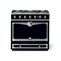 CORNUFÉ ALBERTINE 90CM DUAL FUEL RANGE COOKER - SHINY BLACK