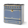 FEAPFEEER1 Albertine 90 Range Cooker Paris Blue Polished Brass and Stainless Steel 8400115