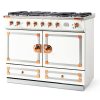 FE1WREEEF1 CornuFe 110 Range Cooker Pure White Polished Copper and Stainless Steel 8100121
