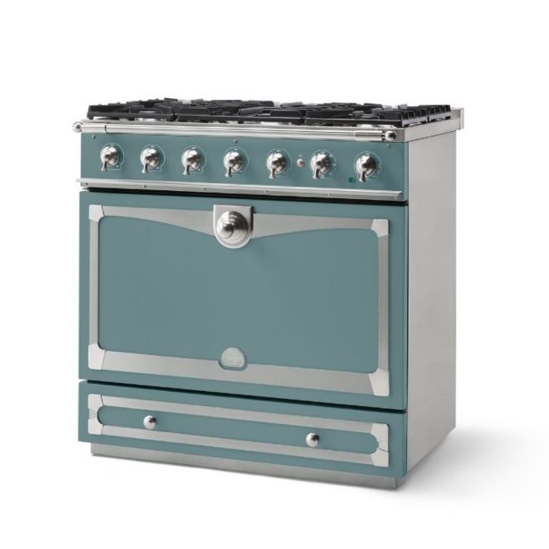 ALB90DFOC/C_Albertine_90_Range_Cooker_Ocean_Polished Chrome and Stainless Steel