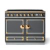 CFE110EIGRBN_CornuFe110_Induction_Range_Cooker_Graphite_Polished_Brass_with_Stainless_Steel_Trim