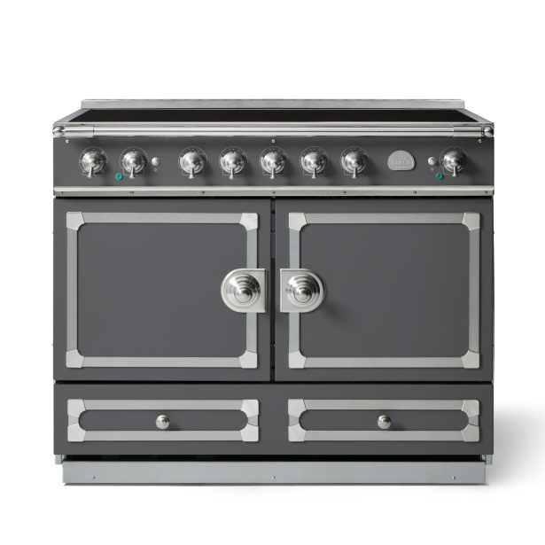 CFE110EIGRN_CornuFe110_Induction_Range_Cooker_Graphite_Brushed_Nickel_with_Stainless_Steel_Trim